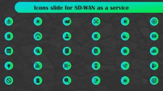 Icons Slide For Sd Wan As A Service Ppt Powerpoint Presentation Professional