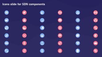 Icons Slide For SDN Components Ppt Designs