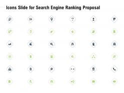 Icons slide for search engine ranking proposal ppt powerpoint presentation background