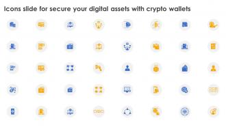 Icons Slide For Secure Your Digital Assets With Crypto Wallets