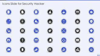Icons Slide For Security Hacker Ppt Powerpoint Presentation Infographic Template Samples