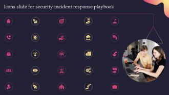 Icons Slide For Security Incident Response Playbook Ppt Slides Design Inspiration