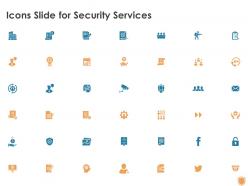 Icons slide for security services ppt powerpoint presentation infographics display