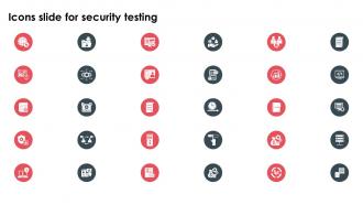 Icons Slide For Security Testing Ppt Ideas Infographic Template
