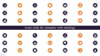 Icons Slide For Semantic Web Ontology Ppt Ideas Show