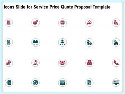 Icons slide for service price quote proposal template ppt file formats
