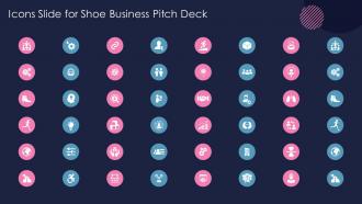 Icons Slide For Shoe Business Pitch Deck Ppt Samples