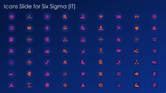 Icons slide for six sigma it ppt powerpoint presentation icon background images