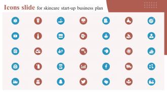 Icons Slide For Skincare Start Up Business Plan BP SS