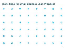 Icons slide for small business loan proposal ppt powerpoint presentation microsoft