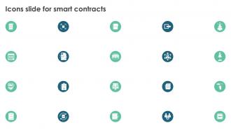 Icons Slide For Smart Contracts Ppt File Show