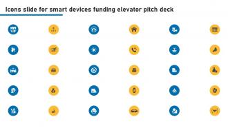Icons Slide For Smart Devices Funding Elevator Pitch Deck