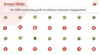 Icons Slide For SMS Marketing Guide To Enhance Customer Engagement