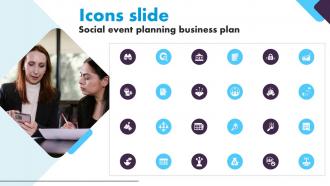 Icons Slide For Social Event Planning Business Plan Ppt Ideas Graphics Example BP SS