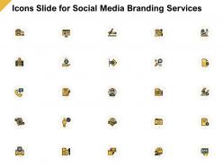 Icons slide for social media branding services ppt powerpoint microsoft