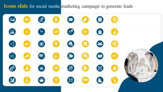 Icons Slide For Social Media Marketing Campaign To Generate Leads MKT SS V