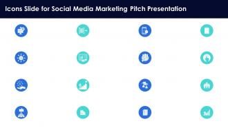 Icons Slide For Social Media Marketing Pitch Presentation Ppt Professional Master Slide
