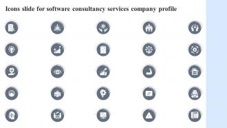 Icons Slide For Software Consultancy Services Company Profile Ppt Elements