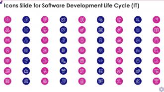 Icons Slide For Software Development Life Cycle It
