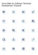 Icons Slide For Software Technical Development Proposal One Pager Sample Example Document