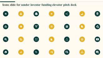 Icons Slide For Sonder Investor Funding Elevator Pitch Deck