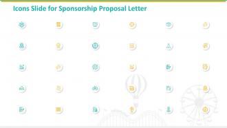 Icons slide for sponsorship proposal letter