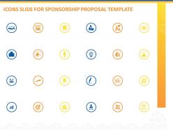 Icons slide for sponsorship proposal template ppt powerpoint presentation deck