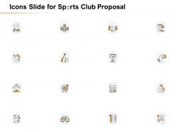 Icons slide for sports club proposal ppt powerpoint presentation outline example file