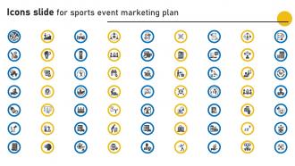 Icons Slide For Sports Event Marketing Plan Strategy SS V