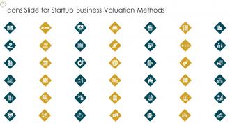 Icons Slide For Startup Business Valuation Methods Ppt Slides Inspiration
