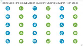 Icons Slide For Steadybudget Investor Funding Elevator Pitch Deck