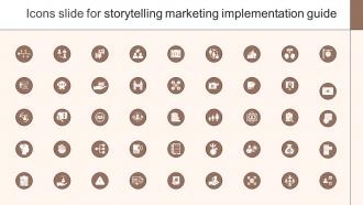 Icons Slide For Storytelling Marketing Implementation Guide MKT SS V