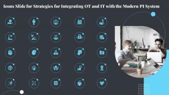 Icons Slide For Strategies For Integrating Ot And It With The Modern Pi System