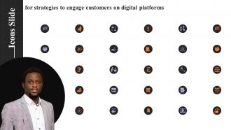 Icons Slide For Strategies To Engage Customers On Digital Platforms Ppt Introduction