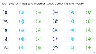 Icons Slide For Strategies To Implement Cloud Computing Infrastructure
