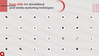 Icons Slide For Streamlined Paid Media Marketing Techniques Ppt Icon Examples MKT SS V