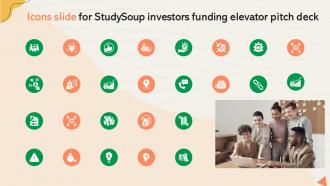 Icons Slide For Studysoup Investors Funding Elevator Pitch Deck