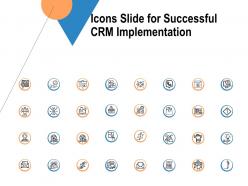 Icons Slide For Successful CRM Implementation Ppt Powerpoint Presentation File