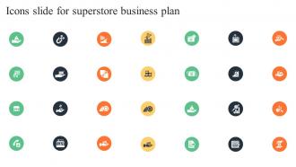 Icons Slide For Superstore Business Plan BP SS