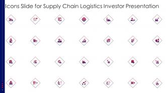 Icons Slide For Supply Chain Logistics Investor Presentation