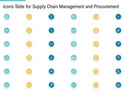Icons slide for supply chain management and procurement ppt formats