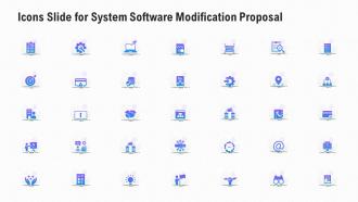 Icons slide for system software modification proposal