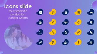 Icons Slide For Systematic Production Control System