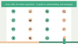 Icons Slide For Talent Acquisition A Guide To Understanding And Managing HB SS V