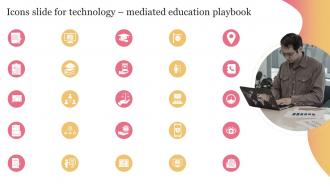 Icons Slide For Technology Mediated Education Playbook Ppt File Infographic Template