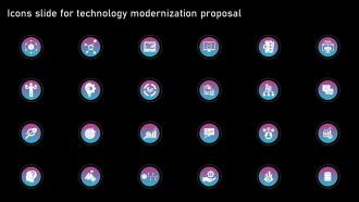 Icons Slide For Technology Modernization Proposal Ppt Gallery