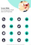 Icons Slide For Temporary Staff Service Proposal One Pager Sample Example Document