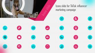 Icons Slide For Tiktok Influencer Marketing Campaign Ppt Pictures MKT SS V