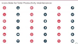 Icons slide for total productivity maintenance