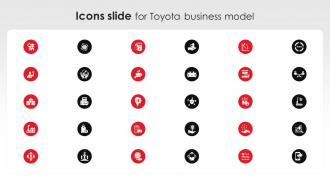Icons Slide For Toyota Business Model BMC SS